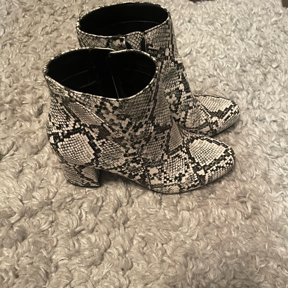Snakeskin Booties - Picture 3 of 4